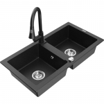 K&ouml;&ouml;givalamu Mexen Mario, graniit, 82 cm x 43.6 cm x 16.1 cm, h&otilde;be v./must v.