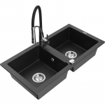 K&ouml;&ouml;givalamu Mexen Mario, graniit, 82 cm x 43.6 cm x 16.1 cm, h&otilde;be v./must v./kroom v.