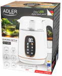 Elektriline veekeetja Adler AD 1305, 1.7 l, l&auml;bipaistev v./valge v.