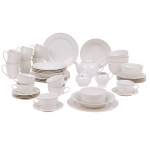 L&otilde;unaserviis Ambition Aurelia, portselan, kuldne v./valge v., 45 tk.