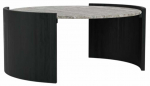 Kohvilaud Zafra Morchana, must v./hall v., 95 cm x 95 cm x 42 cm