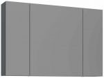 Seinakinnitusega vannitoakapp peegliga Kalune Design Bari, matt antratsiit v., 16 cm x 97 cm x 66 cm