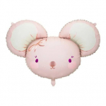 Fooliumist &otilde;hupall erikujuga Party Deco Mouse, roosa v.