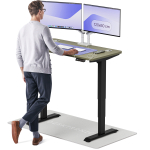 Arvutilaud reguleeritava k&otilde;rgusega Desktronic HomePro, 120 cm x 60 cm, 61 - 127 cm, must v./roheline v.