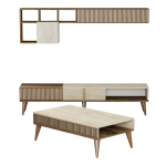 Elutoa m&ouml;&ouml;blikomplekt Kalune Design Milan, sise, p&auml;hklipuu v./beež v.