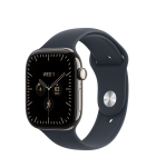 Nutikell Apple Watch Series 12 GPS + Cellular 46mm MJGN4ET/A, natural titaanist korpus koos navy blue sportrihmaga - M/L