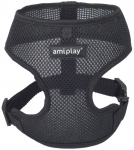 Koerte traksid Amiplay Air, must v., 450 - 600 mm x 39 mm, 45-60