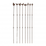 Taimetugi Esschert Design PY25, 6.2 cm x 2.8 cm, 131 cm, metall, pruun