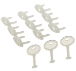 Lastekaitse Dreambaby Keyed Outlet Plugs, l&auml;bipaistev v., 12 tk