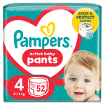 P&uuml;ksm&auml;hkmed Pampers Pants, 4 suurus, 9 - 15 kg, 52 tk