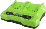 Akulaadija Greenworks Dual Slot Charger, 24 V
