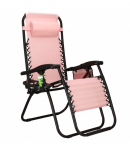 Lahtik&auml;iv tool Springos Garden Lounge GC0027, roosa v., 154 cm x 67 cm x 112 cm