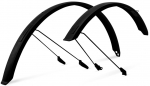 Porikaitse ACID Mudguard Set 53 93370, plastik/teras/pol&uuml;prop&uuml;leen (pp), must v., 28", 2 tk