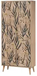 Riidekapp Kalune Design City Daisy, mitmev&auml;rviline, 45 cm x 80 cm x 190 cm