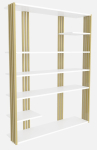 P&otilde;randariiul Kalune Design Jenny 875ZNA4519, kuldne v./valge v., 160 cm x 29.6 cm x 120 cm