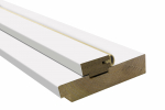 Ukseleng Domoletti, 202.4 cm x 8 cm x 3.3 cm, valge v.