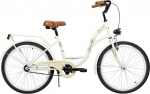 Jalgratas linna- Azimut Julie, 24 ", kreemjasvalge