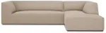 Nurgadiivan Micadoni Home Ruby 4 Seats, liivakarva pruun v., parem, 273 x 180 cm x 69 cm