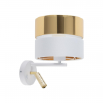 Valgusti seinale TK Lighting Hilton 5361, E27, 1 x 60 W, kuldne v./valge v.