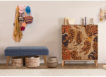 Esiku m&ouml;&ouml;blikomplekt Kalune Design Multilux Tigris - 1048, sise, sinine v./pruun v./sonoma tamm v.