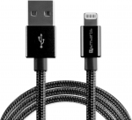 Kaabel 4smarts 468604, Lightning/USB, 100 cm, must v.
