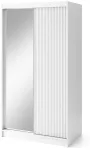 Riidekapp Biancco II, valge v., 60 cm x 220 cm x 60 cm, peegliga