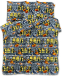 Voodipesukomplekt Halloween PGN-01, must/kollane/oranž, 160 x 200 cm