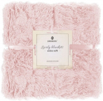 Pleed Springos Lovely Blankets Extra Soft, roosa v., 200 cm x 220 cm