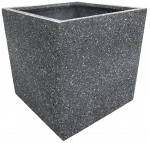 Lillepott Besk 4750959115060, klaaskiud, tumehall v.