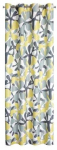 &Ouml;&ouml;kardin D91 Dorin, valge/kollane/hall, 140 cm x 250 cm