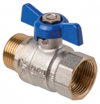 Kuulventiil Invena, kuul, veev&auml;rgile, k&uuml;ttes&uuml;steemidele, 1 toll - v&auml;liskeere, 1 toll - sisekeere