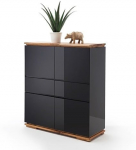 Kummut MC Akcent Chiaro, must v., 115 cm x 102 cm x 40 cm