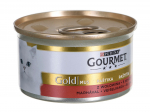 Kassi m&auml;rgtoit Gourmet Gold, veiseliha, 0.085 kg
