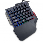 Juhtmega m&auml;nguklaviatuur Inter-Tech RGB Gaming Keypad KB-3035, Inglise (US), must v.
