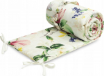 Kaitsepiire Sensillo Magnolia, valge v./roheline v./roosa v., 180 cm x 30 cm