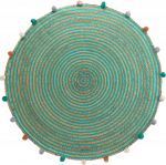 Vaip sise Douceur d`Interieur Baloo, roheline v./pruunikas v., 90 cm x 90 cm