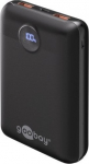Akupank Goobay Compact, 20000 mAh, 22.5 W, must v.