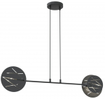 Valgusti rippuv Emibig Xotic 1411/2, E27, 2 x 15 W, must v.