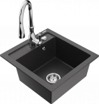 K&ouml;&ouml;givalamu koos kraaniga Mexen Vito, graniit, 49 cm x 52 cm x 21 cm, graniit