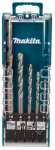 Puuride komplekt Makita E-11536, kivi, keermega, silindriline, 4 mm x 15 cm