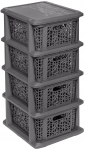 Vanniriiul Branq Bamboo, 29 cm x 58 cm x 25.5 cm, grafiit v.