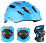 Laste kaitsmete komplekt Nils Extreme MTW01+H210, S, sinine v.