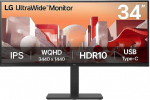 Monitor LG 34BA75QE, IPS, 60 Hz, WQHD, 34"