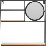 Seinariiul H&S Decoration, pruun v./must v., 40 cm x 10 cm x 40 cm