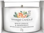 K&uuml;&uuml;nal, l&otilde;hna Yankee Candle Mini White Spruce & Grapefruit, 7 - 10 h, 37 g, Valge