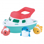 Vannitoa m&auml;nguasjade komplekt, m&auml;ngupaat PlayGo Splash N Sail 1839, mitmev&auml;rviline, 3 tk