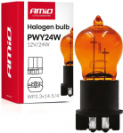 Autopirn AMiO PWY24W, halogeenlamp, must v./oranž v., 12 V