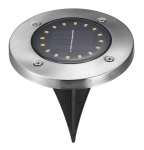 Maasse torgatav p&auml;ikesepaneeliga valgusti, IP67, h&otilde;be/must