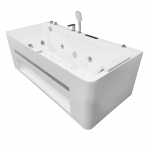 Vann, massaaži AMO-1803 170, 170 cm x 80 cm x 58 cm, ristk&uuml;lik, valge