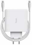 Telefoni laadija Trust Maxo 25140, USB Type C, 10.5 cm, valge v., 100 W